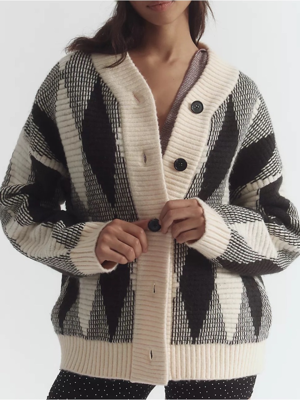 Varley Nancy Wool Blend Jacquard Knit Sweater Jacket
Size M - Picture 5 of 13